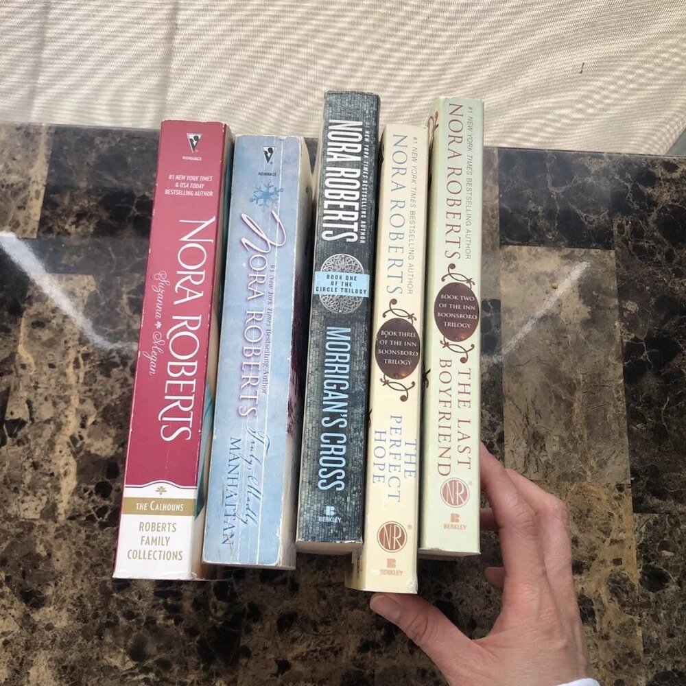 Lot Of 5 Nora Roberts Paperback Books Calhouns Last Boyfriend Morrigan’s Hope